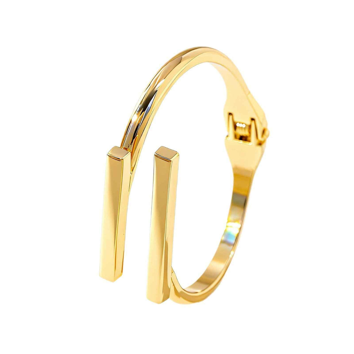 European And American Cross-Border Fashion Personalized Creative Metal Geometric Square Open Adjustable Women&