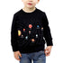 Boys Space Shirt – Long Sleeve Planet Cartoon Tee | Size 5T