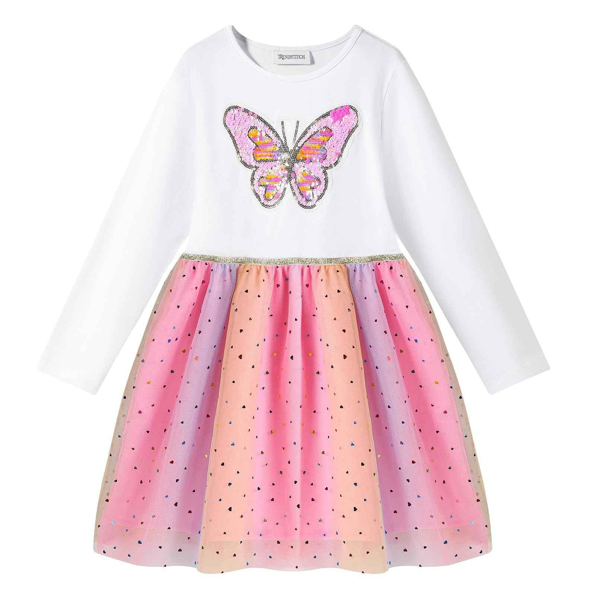 Girls Tutu Dress – Sparkling Butterfly Princess Dress | TRENDSTITCH