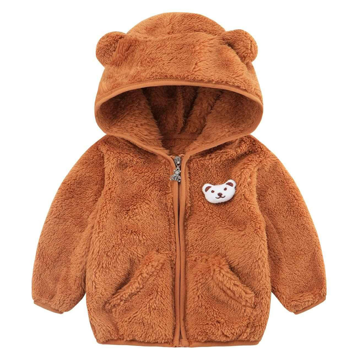 Kids Fleece Jacket – Cute Bear Winter Coat | TUMARON