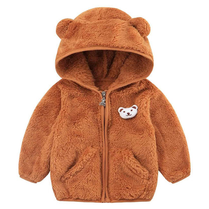 Kids Fleece Jacket – Cute Bear Winter Coat | TUMARON