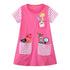 Pink Dress for Girls – Cute Round Neck Toddler Dress | VEOAY