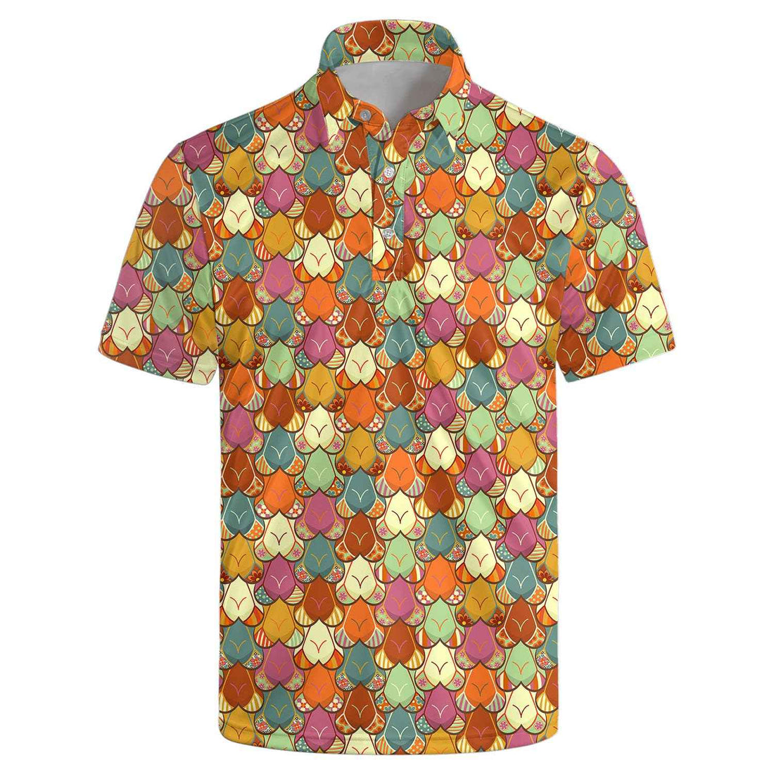 Retro 70s Costume Outfit for Men – Vintage Golf Polo Shirt &amp; Hippie Style