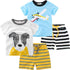 Toddler Boys Pajamas – Dinosaur Cotton Sleepwear Set | 4-Piece