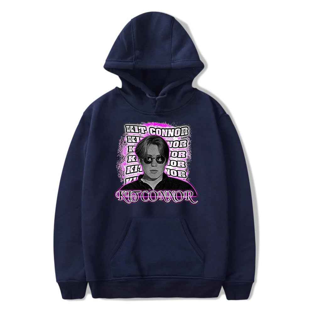 GABIFEIWH Kit Connor Hoodie Unisex Long Sleeve Sweatshirt Casual Streetwear Women Men Pullover Clothes (Navy Blue Small)