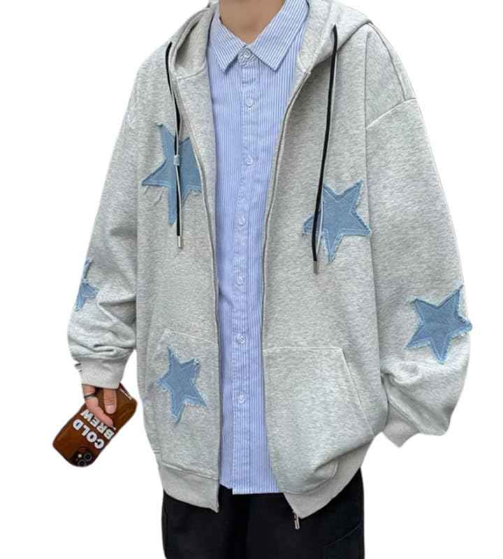 Y2K Graphic Hoodie – Oversized Zip Up Streetwear Jacket